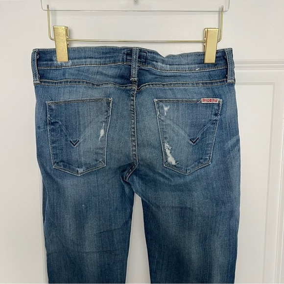 Women’s Hudson medium wash distressed Krista super skinny jeans size 27 - Picture 4 of 7